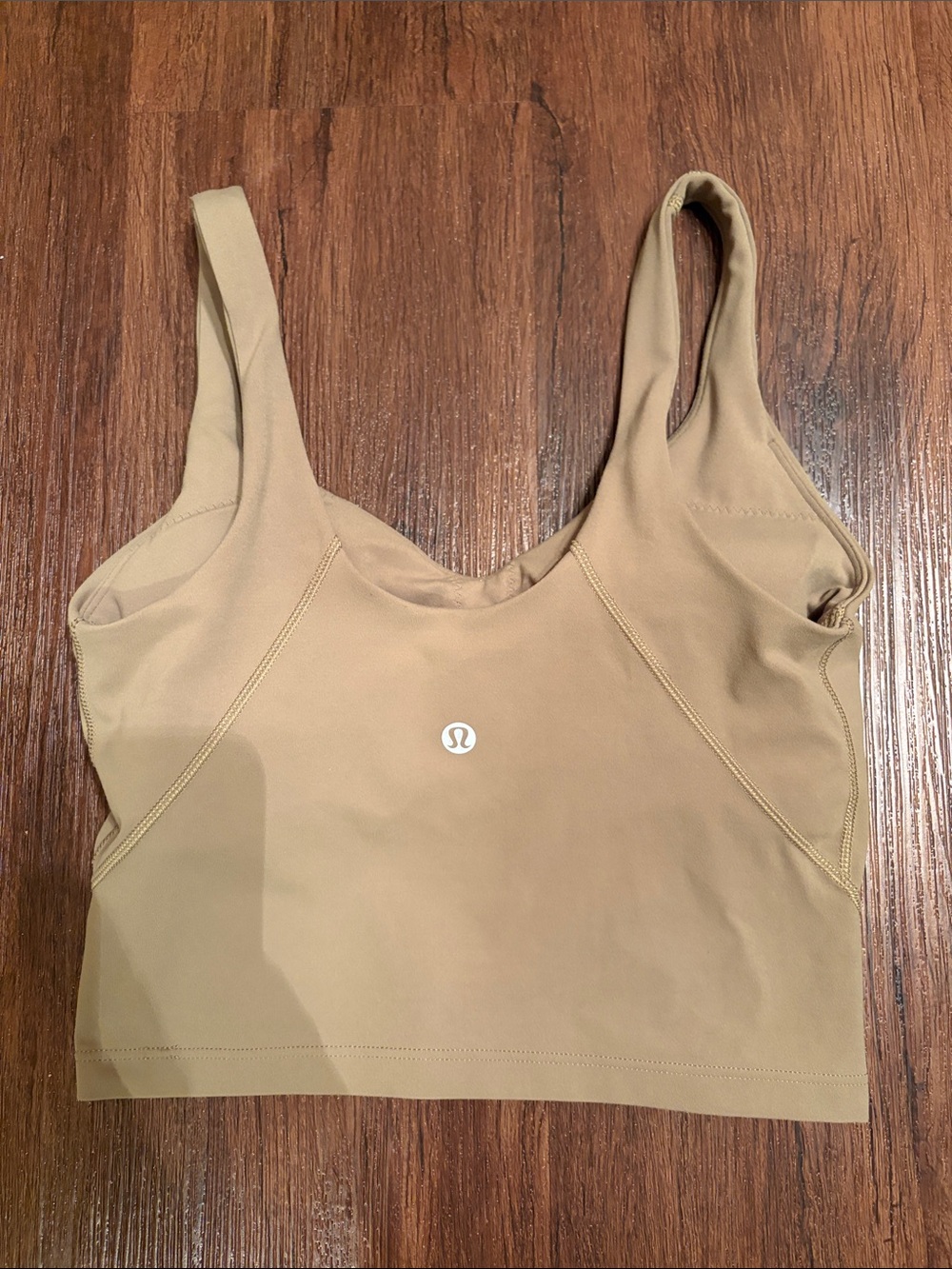 lululemon athletica yoga olive green   cropped Tank Top women’s sz XS